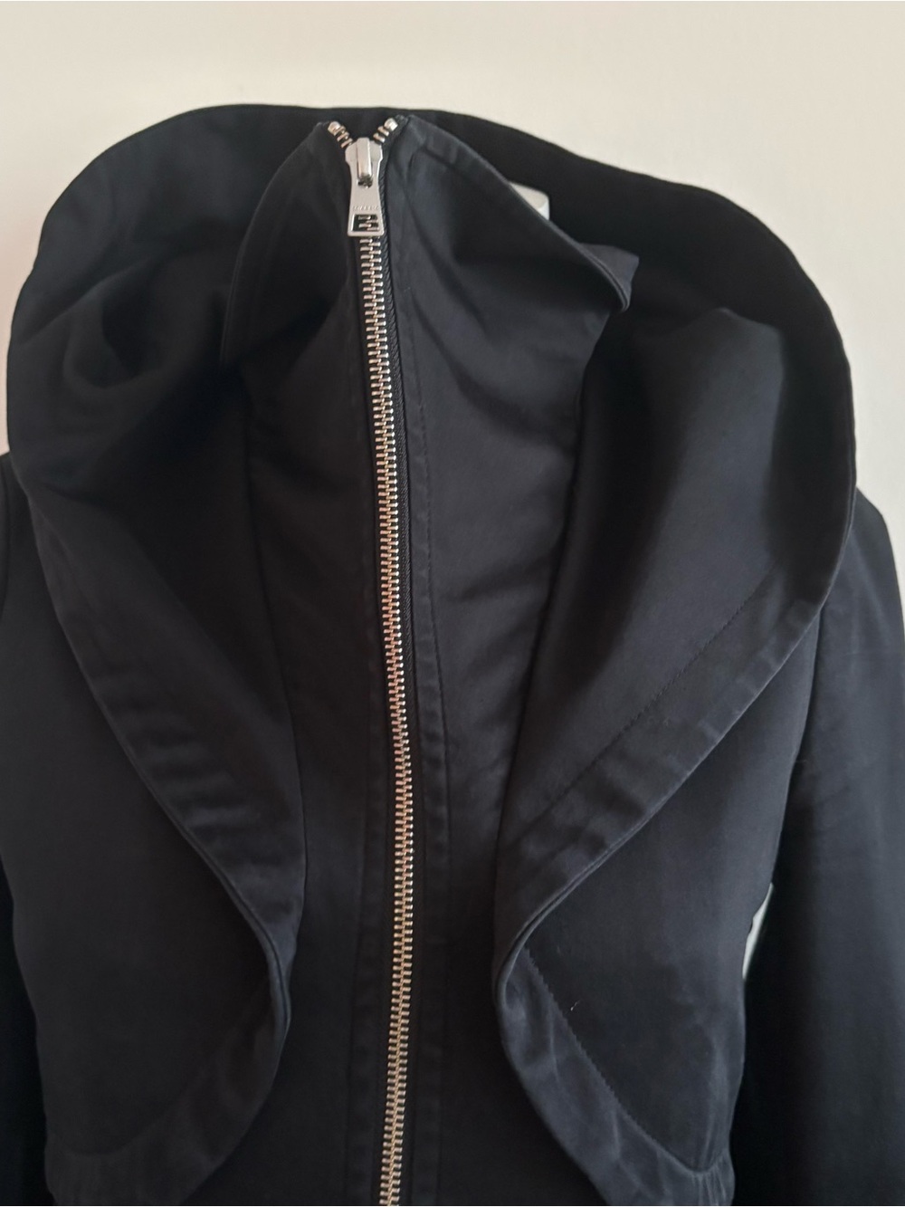 Soia & Kyo Black Hooded Zip-Front Trench Coat - Picture 5 of 8